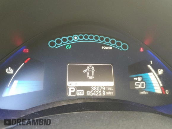 2017 Nissan LEAF SL with VIN 1N4BZ0CP1HC305482, listed as a Copart auction lot 78653914 with 38,079 mi miles and Salvage Title. Bid and sale history available at carsss.com. Image 9.