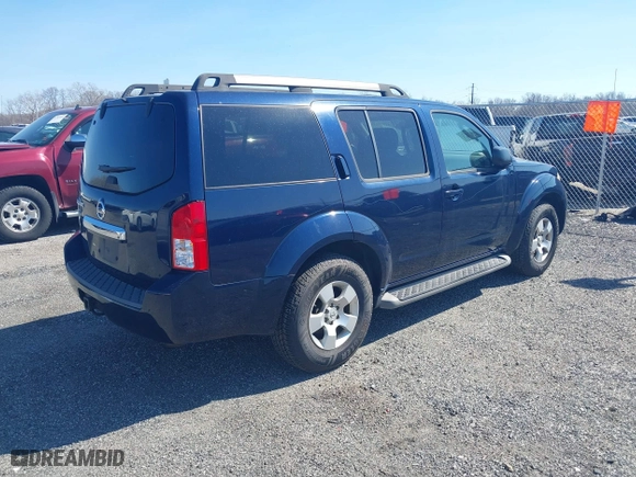 2008 Nissan Pathfinder S with VIN 5N1AR18U98C619550, listed as a IAAI auction lot 41727153 with 194,346 mi miles. Bid and sale history available at carsss.com. Image 4.