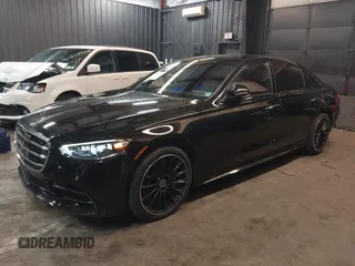 2023 Mercedes-Benz S-Class S 580 with VIN W1K6G7GB0PA223817, listed as a IAAI auction lot 41212198 with 8,010 mi miles. Bid and sale history available at carsss.com. Image 2.