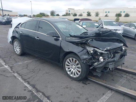 2013 Buick Regal Turbo Premium 1 with VIN 2G4GS5EV9D9249009, listed as a IAAI auction lot 41665841 with NaN miles. Bid and sale history available at carsss.com. Image 1.