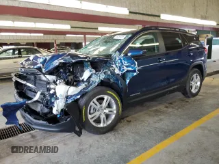 2021 GMC Terrain SLE z VIN 3GKALMEV0ML304210, wystawiony jako Copart lot #55269065 z przebiegiem Nie podano mil oraz Szkoda całkowita • Salvage title. Historia ofert i sprzedaży dostępna na DreamBid. Obrazek 1.