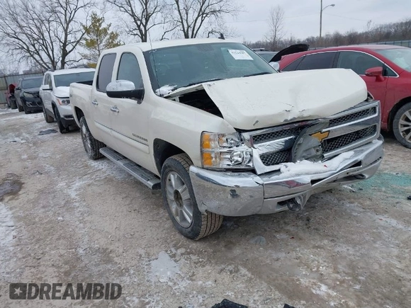 2013 Chevrolet Silverado 1500 LT with VIN 3GCPKSE76DG303067, listed as a IAAI auction lot 41624587 with 113,259 mi miles. Bid and sale history available at carsss.com. Image 1.