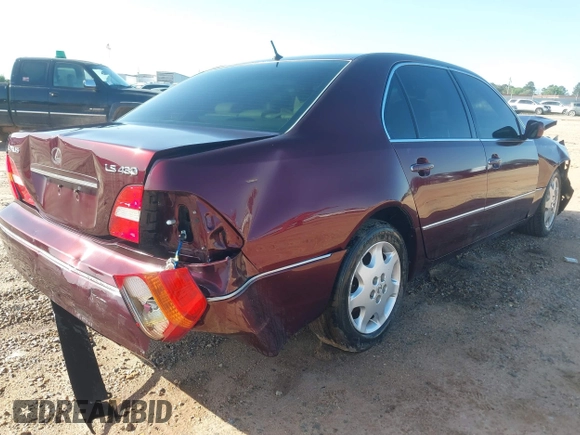 2001 Lexus LS 430 with VIN JTHBN30F310013325, listed as a IAAI auction lot 41967567 with 244,685 mi miles. Bid and sale history available at carsss.com. Image 4.