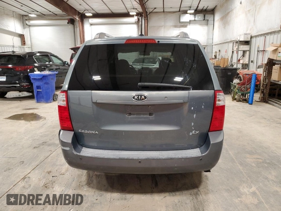 2009 Kia Sedona LX with VIN KNDMB233X96300720, listed as a Copart auction lot 52724825 with 134,502 mi miles and Clean Title. Bid and sale history available at carsss.com. Image 6.