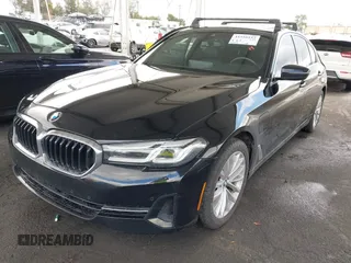 2021 BMW 5 Series 530e with VIN WBA13AG07MCF87003, listed as a IAAI auction lot 41550152 with 52,214 mi miles and . Bid and sale history available at carsss.com. Image 2.