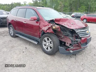2015 Chevrolet Traverse LT z VIN 1GNKRHKD6FJ234568, wystawiony jako IAAI lot #42042516 z przebiegiem 151 436 mil mil oraz . Historia ofert i sprzedaży dostępna na DreamBid. Obrazek 1.