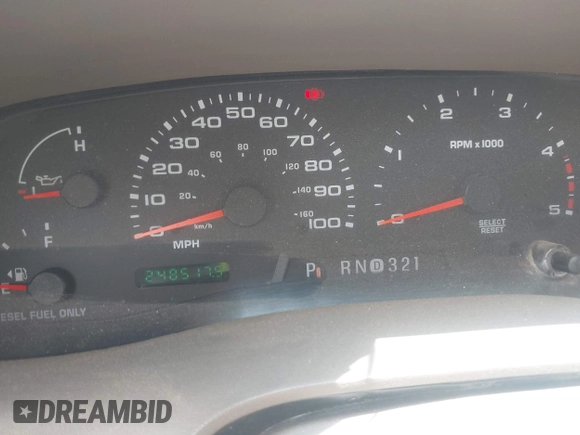 2004 Ford F-250 XL with VIN 1FTNW20P54EB90402, listed as a IAAI auction lot 42610346 with 2,485,171 mi miles and . Bid and sale history available at DreamBid. Image 7.