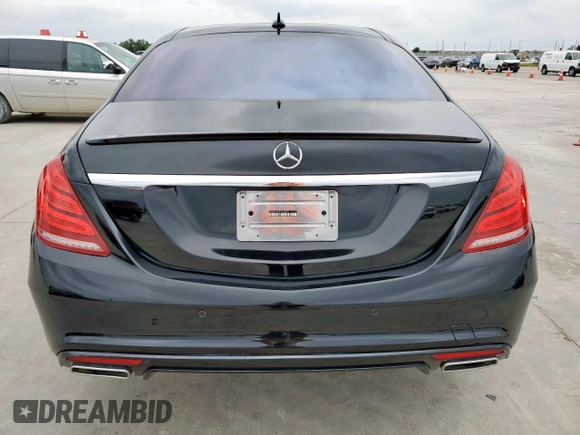 2015 Mercedes-Benz S 550 with VIN WDDUG8CB5FA133287, listed as a Copart auction lot 54829225 with 55,878 mi miles and Salvage Title. Bid and sale history available at carsss.com. Image 6.
