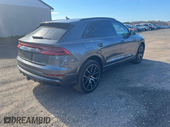 2021 Audi Q8 Prestige with VIN WA1FVAF17MD008493, listed as a Copart auction lot 79915604 with 107,480 mi miles and Clean title. Bid and sale history available at DreamBid. Image 3.