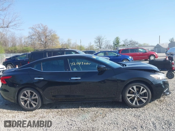 2017 Nissan Maxima S with VIN 1N4AA6AP3HC436857, listed as a IAAI auction lot 42043285 with 258,410 mi miles and . Bid and sale history available at DreamBid. Image 13.