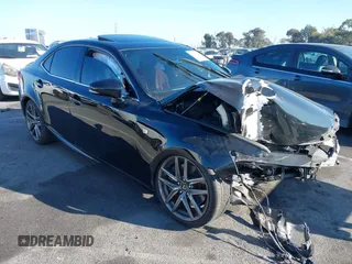 2014 Lexus IS 350 with VIN JTHBE1D24E5013533, listed as a IAAI auction lot 37850704 with 0 mi miles. Bid and sale history available at carsss.com. Image 1.