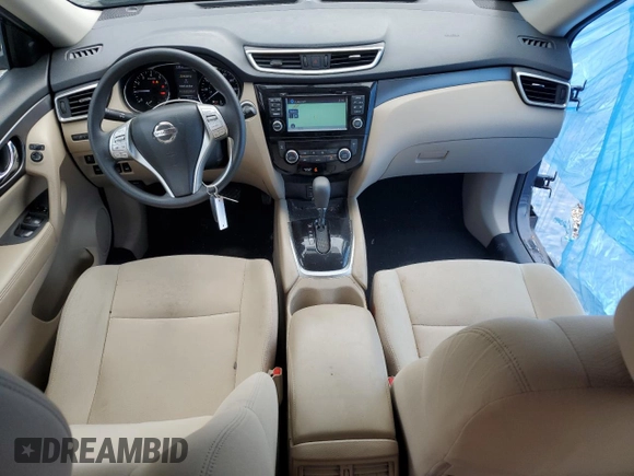 2016 Nissan Rogue SV with VIN KNMAT2MVXGP667494, listed as a Copart auction lot 50709485 with 70,187 mi miles and Salvage Title. Bid and sale history available at carsss.com. Image 8.