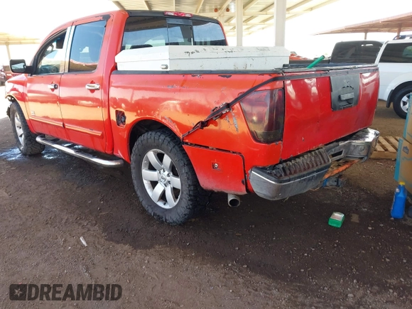 2004 Nissan Titan LE with VIN 1N6AA07A64N506938, listed as a IAAI auction lot 42005093 with 219,866 mi miles and . Bid and sale history available at DreamBid. Image 3.
