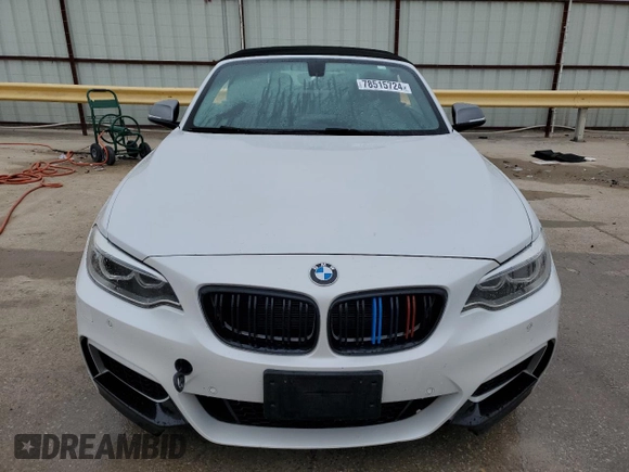 2016 BMW 2 Series M235i with VIN WBA1M1C59GV393903, listed as a Copart auction lot 78515724 with 0 mi miles and Salvage Title. Bid and sale history available at carsss.com. Image 5.