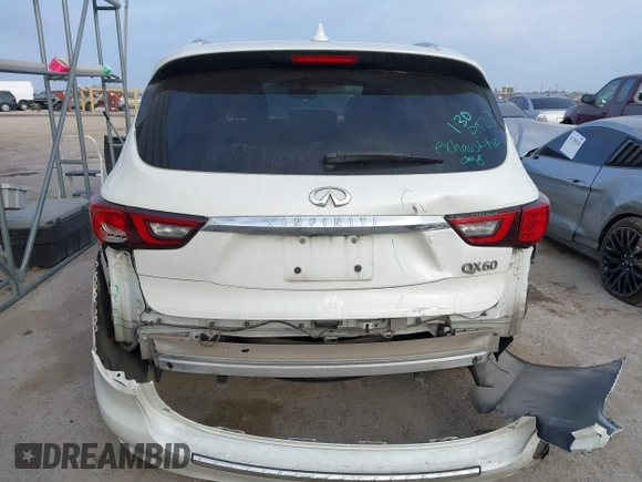 2018 Infiniti QX60 with VIN 5N1DL0MM8JC524403, listed as a IAAI auction lot 41792813 with 116,760 mi miles and . Bid and sale history available at DreamBid. Image 16.