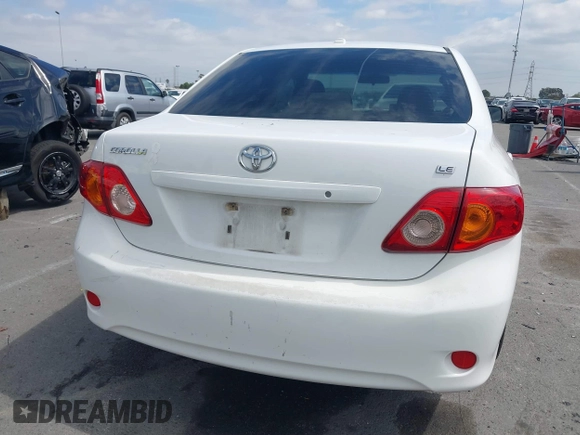 2009 Toyota Corolla with VIN JTDBL40E09J038659, listed as a IAAI auction lot 41889170 with 193,008 mi miles. Bid and sale history available at carsss.com. Image 16.