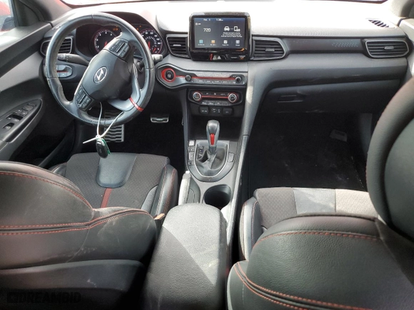2019 Hyundai Veloster Turbo R-Spec with VIN KMHTH6AB5KU005369, listed as a Copart auction lot 43833985 with 52,768 mi miles and Salvage Title. Bid and sale history available at carsss.com. Image 8.