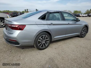 2025 Volkswagen Jetta SE with VIN 3VWEX7BU7SM031155, listed as a Copart auction lot 47202095 with 110 mi miles and Salvage Title. Bid and sale history available at carsss.com. Image 3.