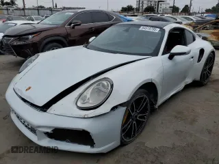 2021 Porsche 911 Turbo S with VIN WP0AD2A92MS257561, listed as a Copart auction lot 64519795 with 12,357 mi miles and Salvage title. Bid and sale history available at DreamBid. Image 1.