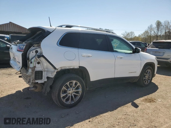 2021 Jeep Cherokee Latitude Lux with VIN 1C4PJLMX1MD211128, listed as a Copart auction lot 48470285 with 46,544 mi miles and Salvage Title. Bid and sale history available at carsss.com. Image 3.