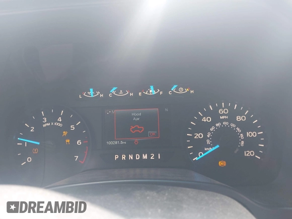 2017 Ford F-150 XL with VIN 1FTEW1EP2HFB87914, listed as a IAAI auction lot 41930611 with 100,281 mi miles. Bid and sale history available at carsss.com. Image 7.