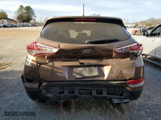2017 Hyundai Tucson Value with VIN KM8J33A25HU455293, listed as a Copart auction lot 48824315 with 27,723 mi miles and Salvage Title. Bid and sale history available at carsss.com. Image 6.