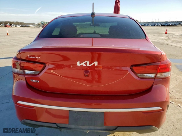 2023 Kia Rio S with VIN 3KPA24AD8PE550720, listed as a Copart auction lot 46978715 with 45,901 mi miles and Salvage Title. Bid and sale history available at carsss.com. Image 6.