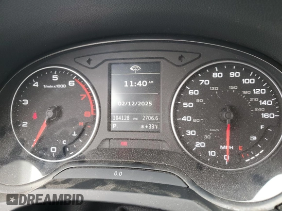 2015 Audi A3 1.8T Premium with VIN WAUACGFF0F1009667, listed as a Copart auction lot 45023015 with 104,128 mi miles and Salvage Title. Bid and sale history available at carsss.com. Image 9.