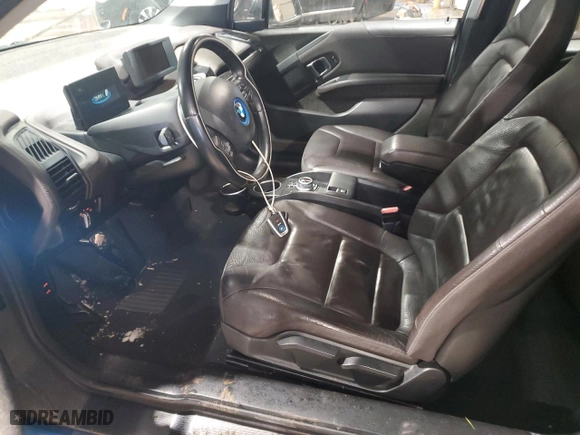 2017 BMW i3 with VIN WBY1Z6C34HV950202, listed as a Copart auction lot 41805985 with 36,976 mi miles and Salvage Title. Bid and sale history available at carsss.com. Image 7.