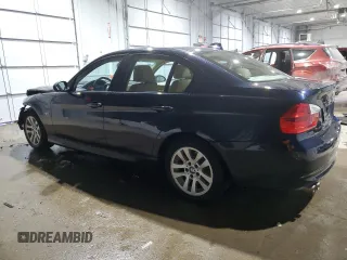 2007 BMW 3 Series 328xi with VIN WBAVC93587KX61816, listed as a Copart auction lot 88712135 with 0 mi miles and Salvage Title. Bid and sale history available at carsss.com. Image 2.