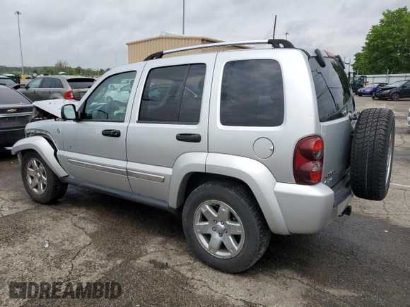2005 Jeep Liberty Limited z VIN 1J4GL58K15W650799, wystawiony jako Copart lot #56036635 z przebiegiem 147 321 mil mil oraz Szkoda całkowita • Salvage title. Historia ofert i sprzedaży dostępna na DreamBid. Obrazek 2.