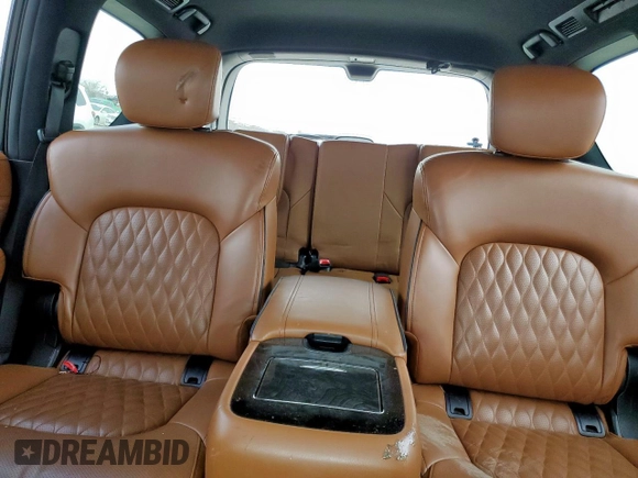2021 Infiniti QX80 SENSORY with VIN JN8AZ2BE0M9267630, listed as a Copart auction lot 47590705 with 114,051 mi miles and Salvage Title. Bid and sale history available at carsss.com. Image 10.