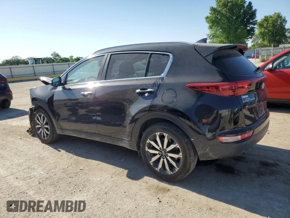 2018 Kia Sportage EX with VIN KNDPN3AC1J7384535, listed as a Copart auction lot 56664255 with 109,560 mi miles and Salvage title. Bid and sale history available at DreamBid. Image 2.