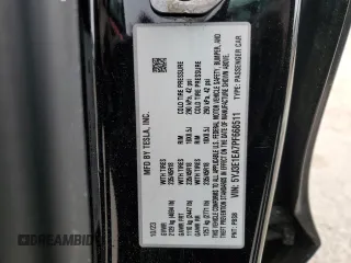 2023 Tesla Model 3 z VIN 5YJ3E1EA7PF668511, wystawiony jako Copart lot #51055725 z przebiegiem 53 594 mil mil oraz Szkoda całkowita • Salvage title. Historia ofert i sprzedaży dostępna na DreamBid. Obrazek 12.