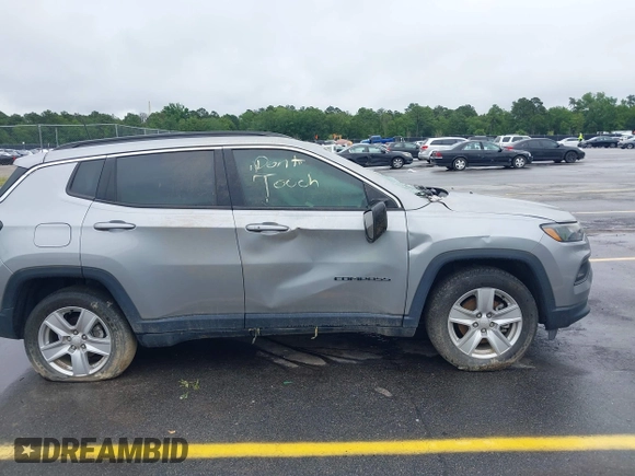 2022 Jeep Compass Latitude с VIN 3C4NJCBB6NT228906, выставлен на аукционе IAAI как лот 42340616 с пробегом 30 336 миль миль и . История ставок и продаж доступна на DreamBid. Изображение 12.
