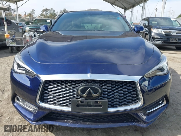 2021 Infiniti Q60 Luxe with VIN JN1EV7KK7MM411041, listed as a IAAI auction lot 42047041 with 26,562 mi miles and . Bid and sale history available at DreamBid. Image 6.