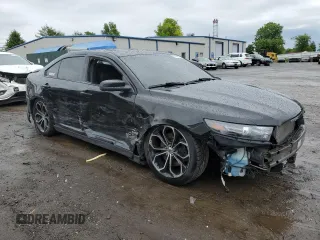 2014 Ford Taurus SHO with VIN 1FAHP2KTXEG167682, listed as a Copart auction lot 57882625 with 173,424 mi miles and Salvage title. Bid and sale history available at DreamBid. Image 4.