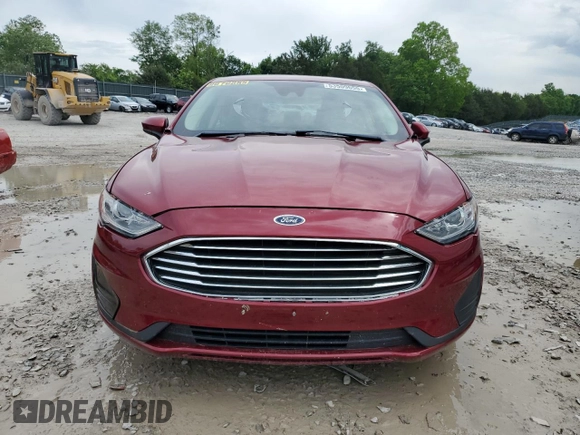 2019 Ford Fusion SE with VIN 3FA6P0HD3KR228841, listed as a Copart auction lot 53509655 with 111,984 mi miles and Salvage Title. Bid and sale history available at DreamBid. Image 5.