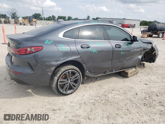 2021 BMW 2 Series 228i with VIN WBA53AK01M7J01235, listed as a Copart auction lot 54838915 with 40,327 mi miles and Salvage title. Bid and sale history available at DreamBid. Image 3.
