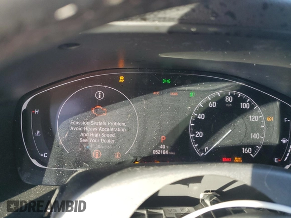 2019 Honda Accord Sport with VIN 1HGCV2F30KA011946, listed as a Copart auction lot 88006805 with 52,184 mi miles and Salvage title. Bid and sale history available at DreamBid. Image 9.