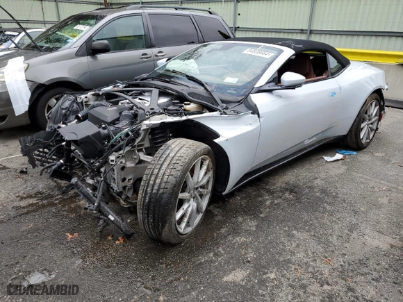 2020 Aston Martin DB11 with VIN SCFRMFCW3LGM08827, listed as a Copart auction lot 84838664 with 0 mi miles and Salvage Title. Bid and sale history available at carsss.com. Image 1.