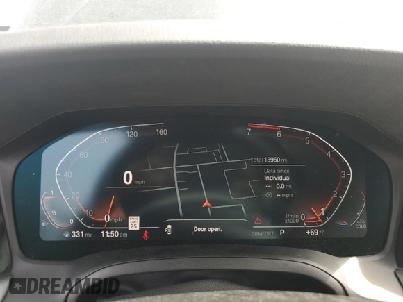 2023 BMW 4 Series 430i с VIN WBA63AV07PFP51231, выставлен на аукционе Copart как лот 51990625 с пробегом 13 960 миль миль и Списание • Salvage title. История ставок и продаж доступна на DreamBid. Изображение 9.