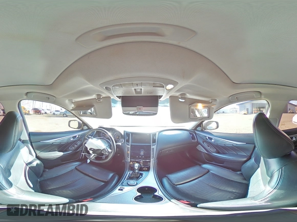 2017 Infiniti Q50 3.0t Sport with VIN JN1EV7AR6HM834858, listed as a Copart auction lot 88754935 with 144,118 mi miles and Salvage Title. Bid and sale history available at carsss.com. Image 13.