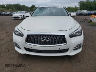 2014 Infiniti Q50 Premium with VIN JN1BV7AR1EM681496, listed as a Copart auction lot 61823625 with 53,261 mi miles and Salvage title. Bid and sale history available at DreamBid. Image 5.