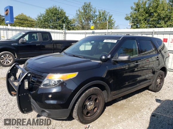 2015 Ford Utility Police Interceptor with VIN 1FM5K8ARXFGC68609, listed as a Copart auction lot 70472644 with 128,891 mi miles and Salvage Title. Bid and sale history available at carsss.com. Image 1.