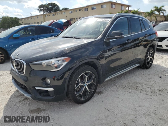 2019 BMW X1 xDrive28i with VIN WBXHT3C55K5L90055, listed as a Copart auction lot 47262905 with 88,442 mi miles and Salvage Title. Bid and sale history available at carsss.com. Image 1.