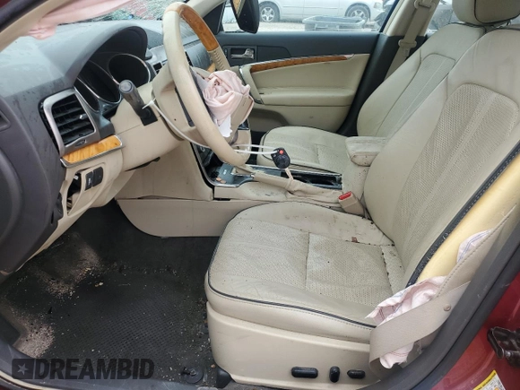 2012 Lincoln MKZ with VIN 3LNHL2GC9CR806683, listed as a Copart auction lot 50515045 with 75,308 mi miles and Salvage Title. Bid and sale history available at DreamBid. Image 7.