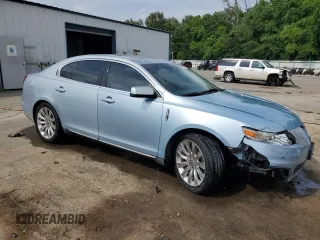 2009 Lincoln MKS with VIN 1LNHM93R59G620803, listed as a Copart auction lot 57283775 with 186,445 mi miles and Salvage title. Bid and sale history available at DreamBid. Image 4.