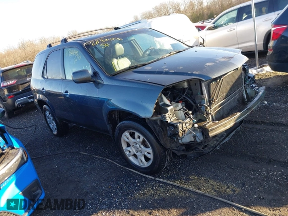 2004 Acura MDX Touring Pkg with VIN 2HNYD18674H510928, listed as a IAAI auction lot 41394996 with 201,564 mi miles. Bid and sale history available at carsss.com. Image 1.