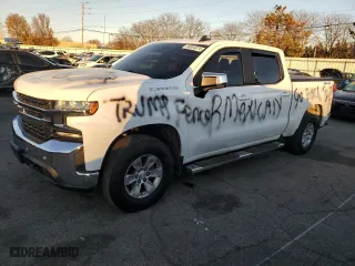 2019 Chevrolet Silverado 1500 LT with VIN 3GCUYDED6KG105959, listed as a Copart auction lot 84004974 with 162,766 mi miles and Salvage Title. Bid and sale history available at carsss.com. Image 1.